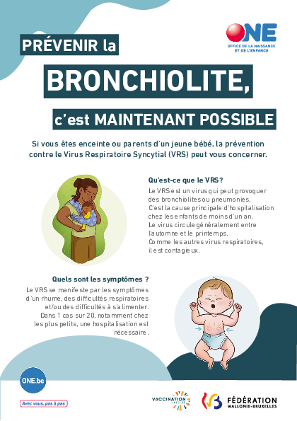 Téléchargez notre brochure Prévenir la bronchiolite (pdf)